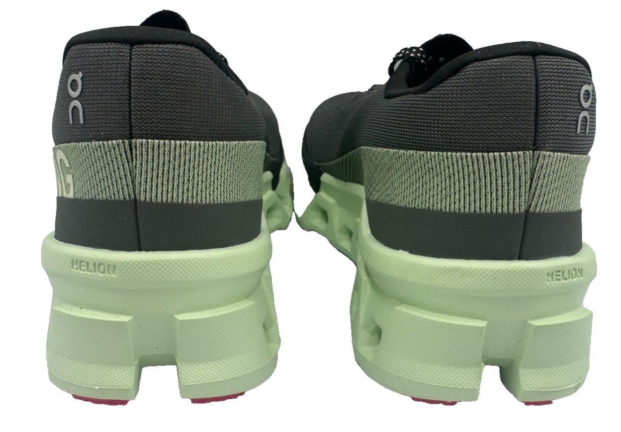 On Cloud Women’s Cloudmonster Lace Up Running Shoes Charcoal/Mint Size:9 80R