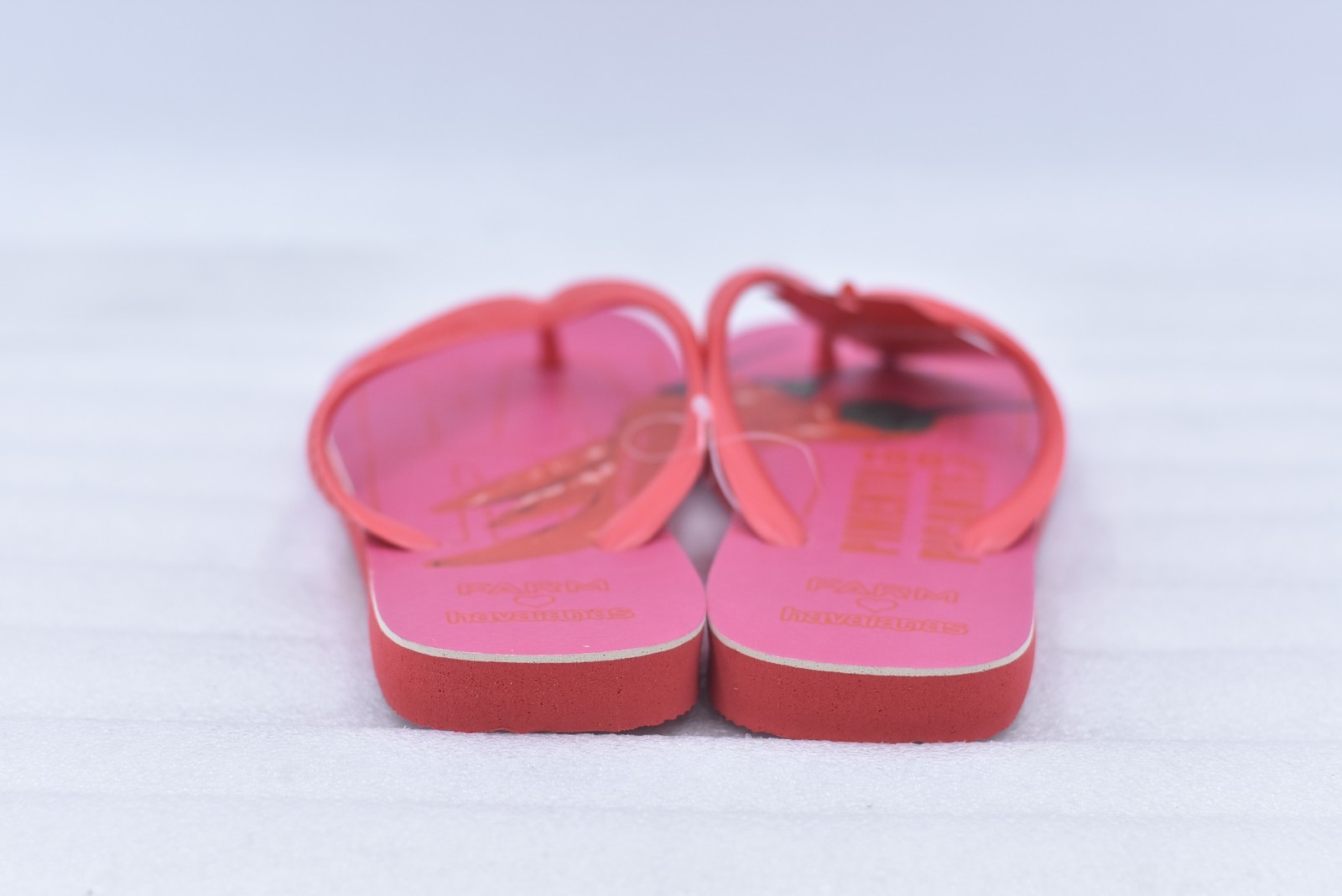 Womens Farm x Havaianas Ruby Red Flip-Flops Size 9/10 (EU 41/42)