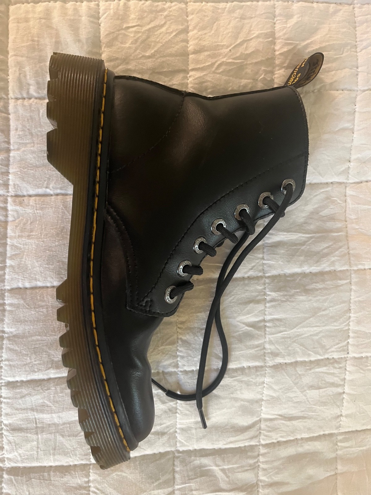Doc Martin 1460 Air Wair Black Lace-Up Combat Boots Woman’s Size US 6