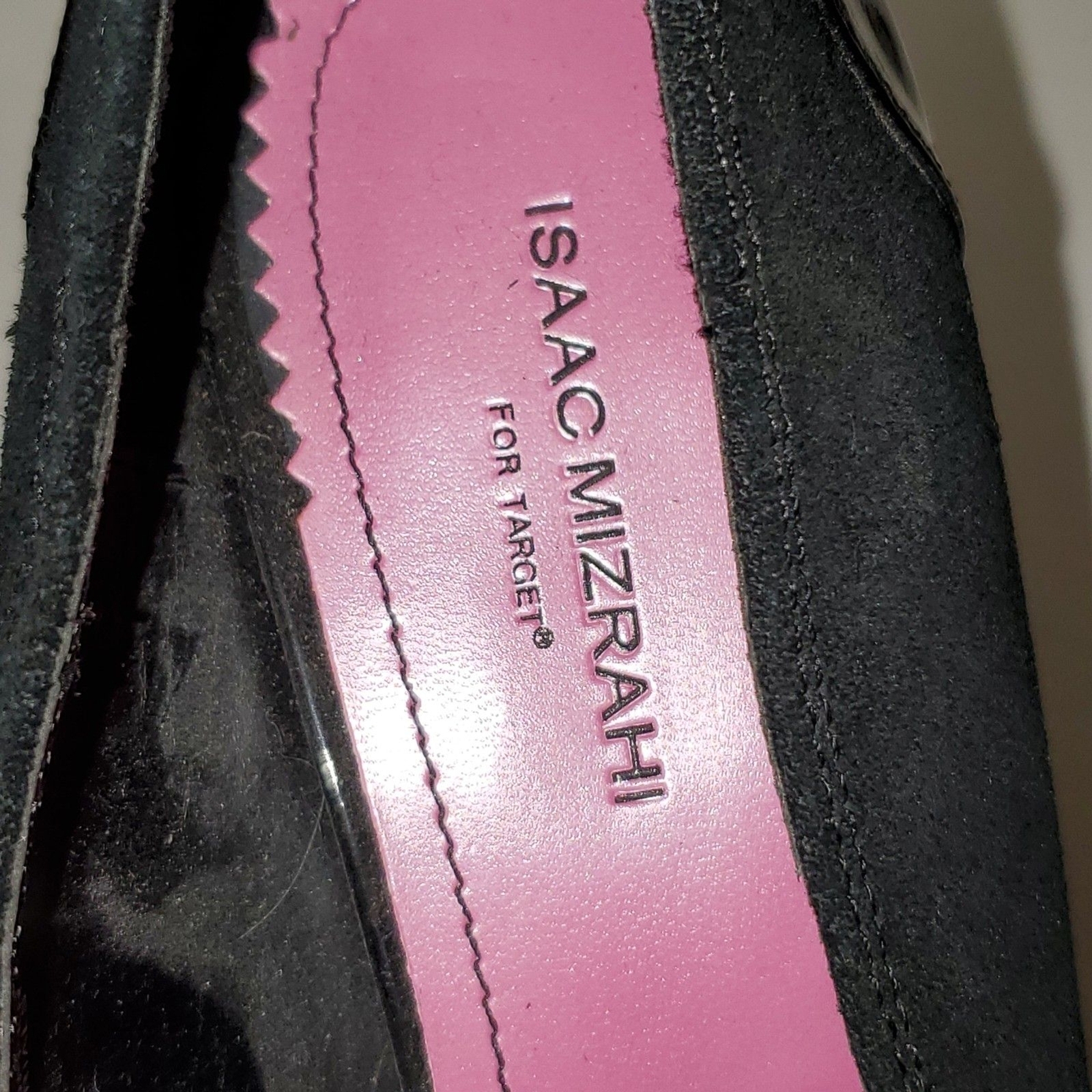 Isaac Mizrahi For Target Women’s Pumps Black Suede and Faux Patent Leather 9.5