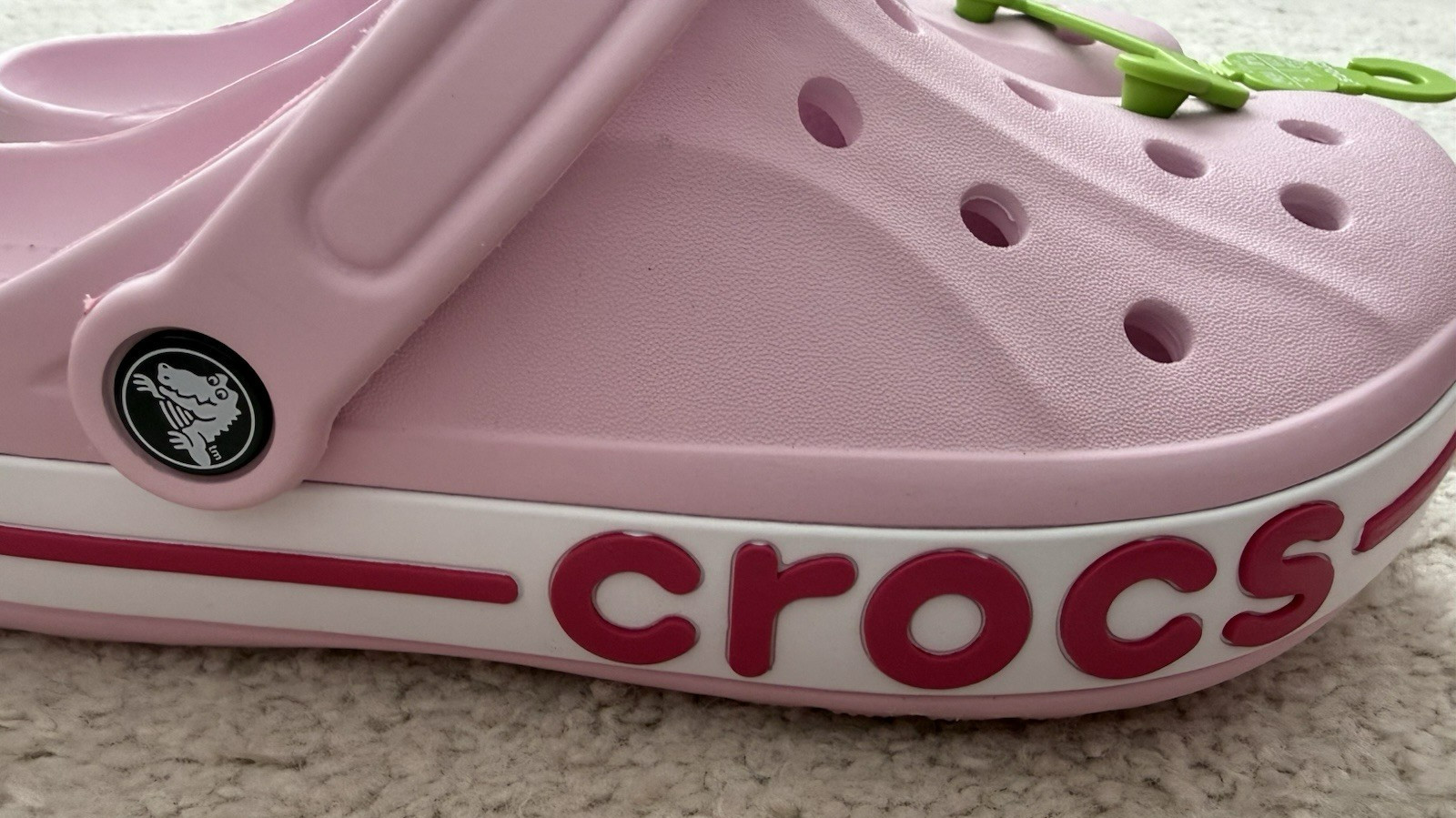 New CROCS Women’s BAYABAND CLOG 205089-6TG PINK SANDALS US W9/M7