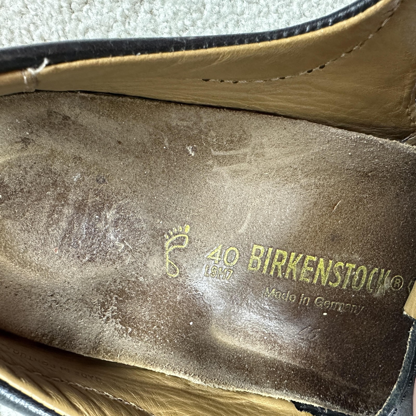Birkenstock Fisherman Sandals Womens Size 9 Black Leather EU 40 Buckle Germany