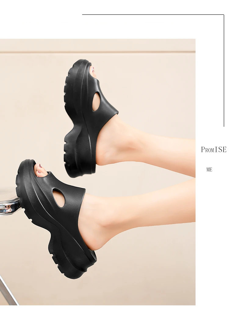 A Pair of Women’s Slippers, Wear-resistant, Non-slip, Comfortable, Simple, High