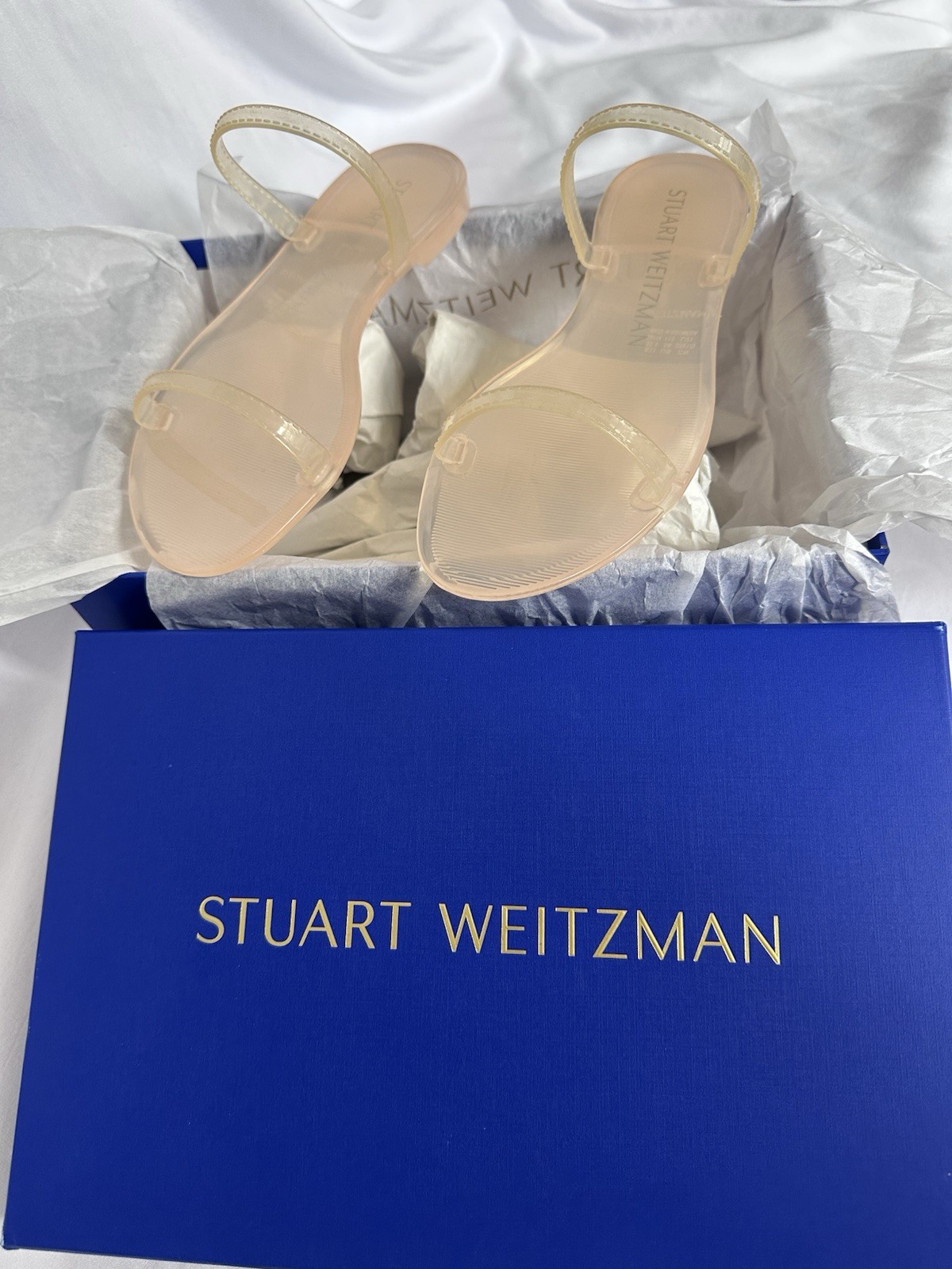 Stuart Weitzman Sawyer Jelly Slide Sandals NIB Size 5