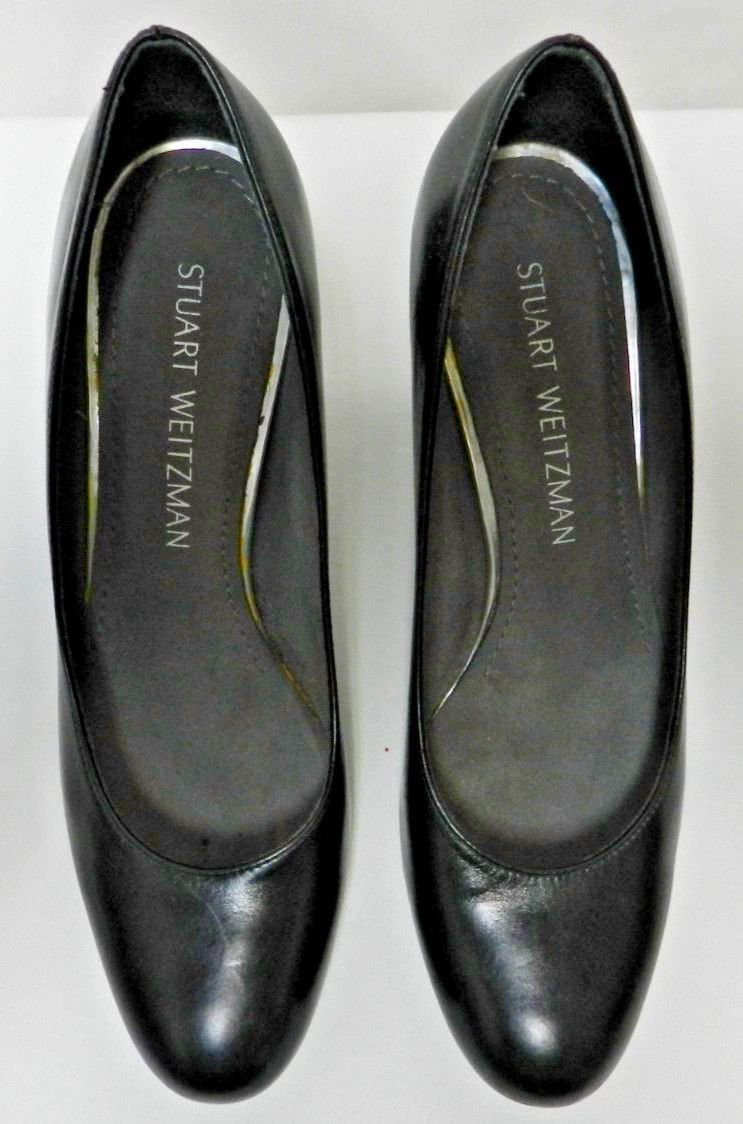 Stuart Weitzman Size 7 Leather classic heels pumps Women black versatile