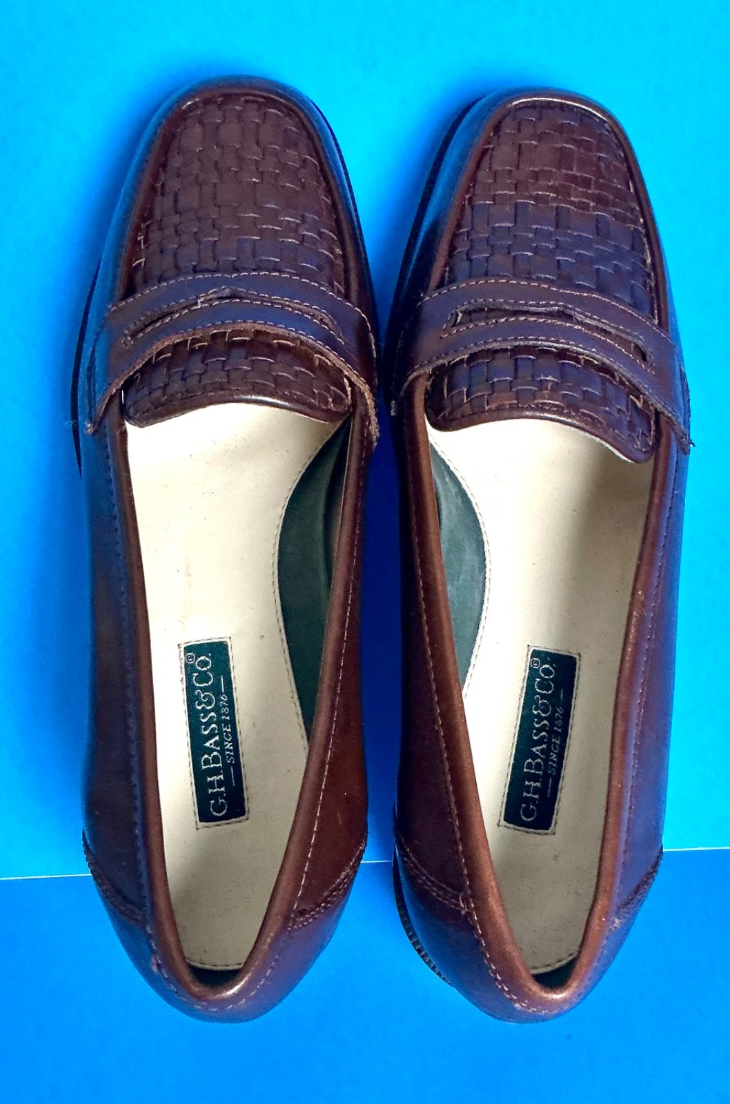 G.H. BASS & CO WOMEN BROWN SLIP ON DRESS SHOES 6 M
