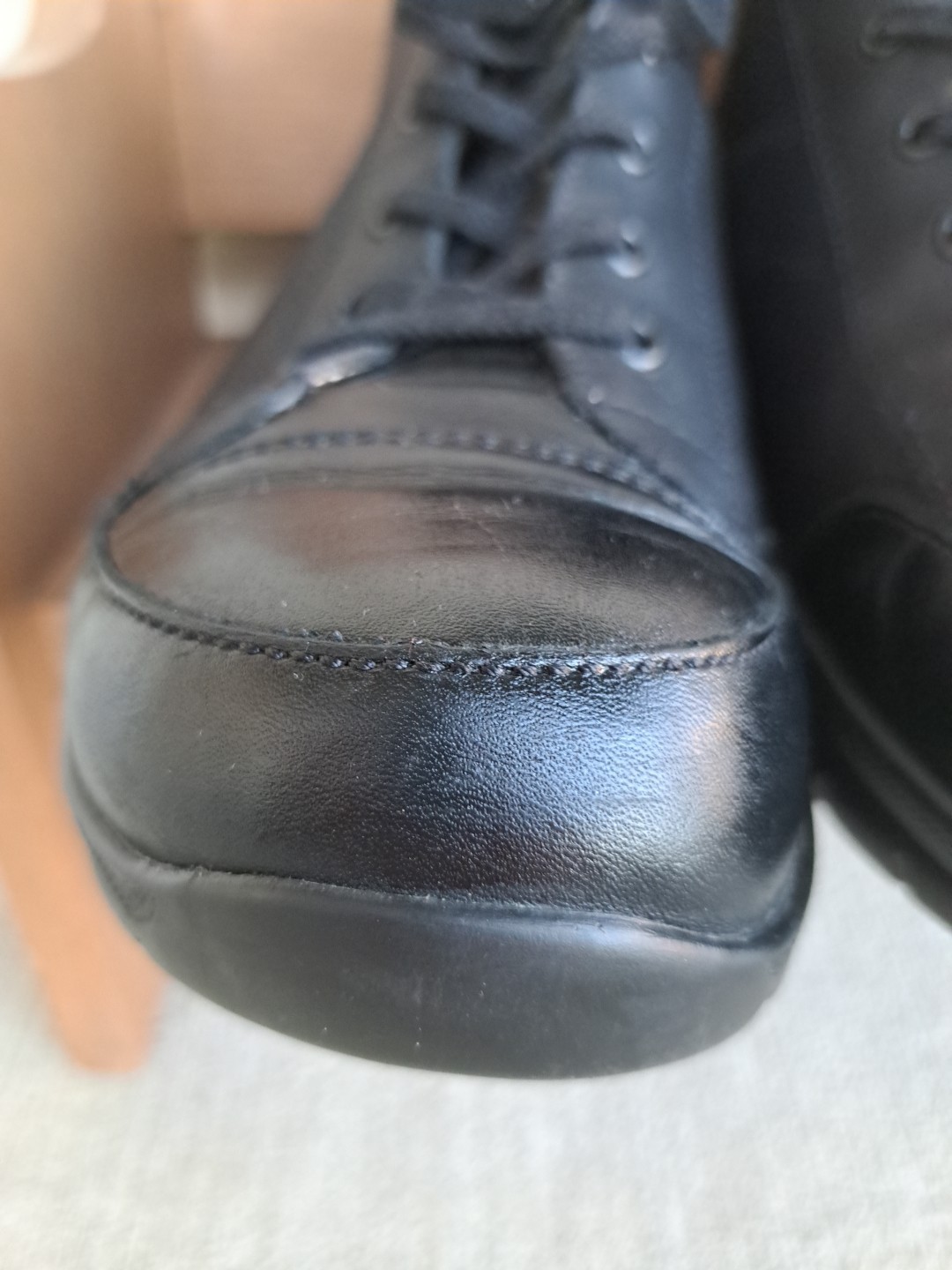 Finn Comfort Leather High Top Boots Sneakers Black Unisex W 9.5 / M 7.5 Germany