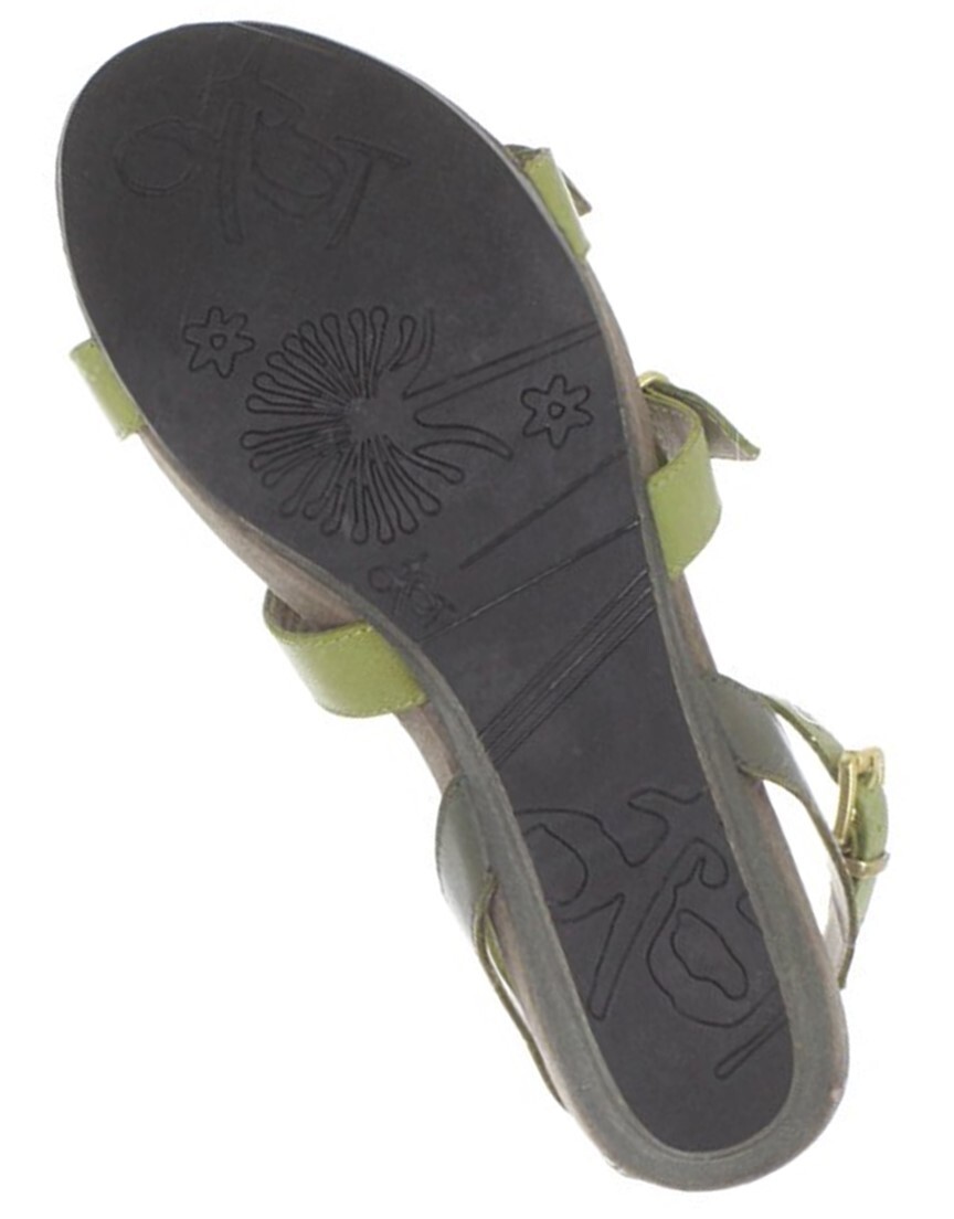 OTBT Sparks Green Strappy Gladiator style Flat Comfort Wedge Sandal NIB 6