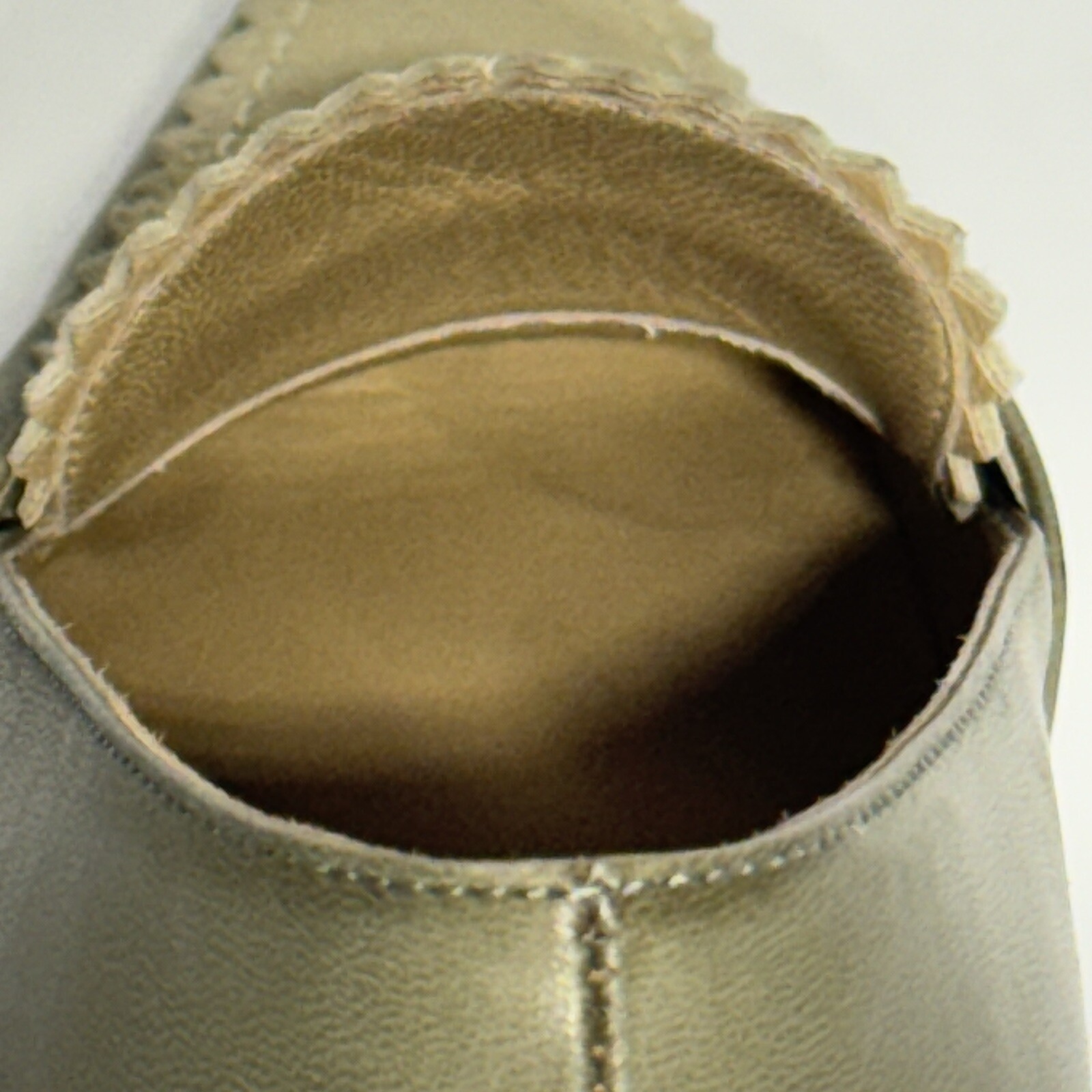 Vintage GUCCI Penny Loafer Green Leather Light Green Suede 2.75 in Heel Sz.6 B