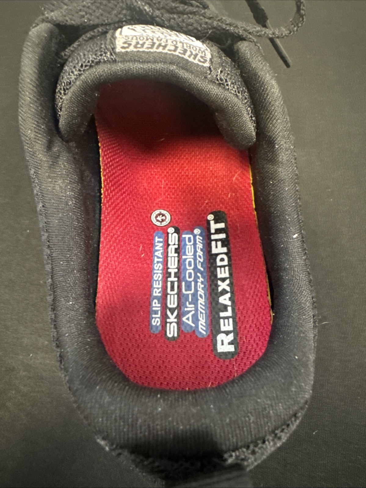 Skechers Womens Size 8.5 Ghenter Bronaugh 77210 Black Work Slip Resistant Shoes