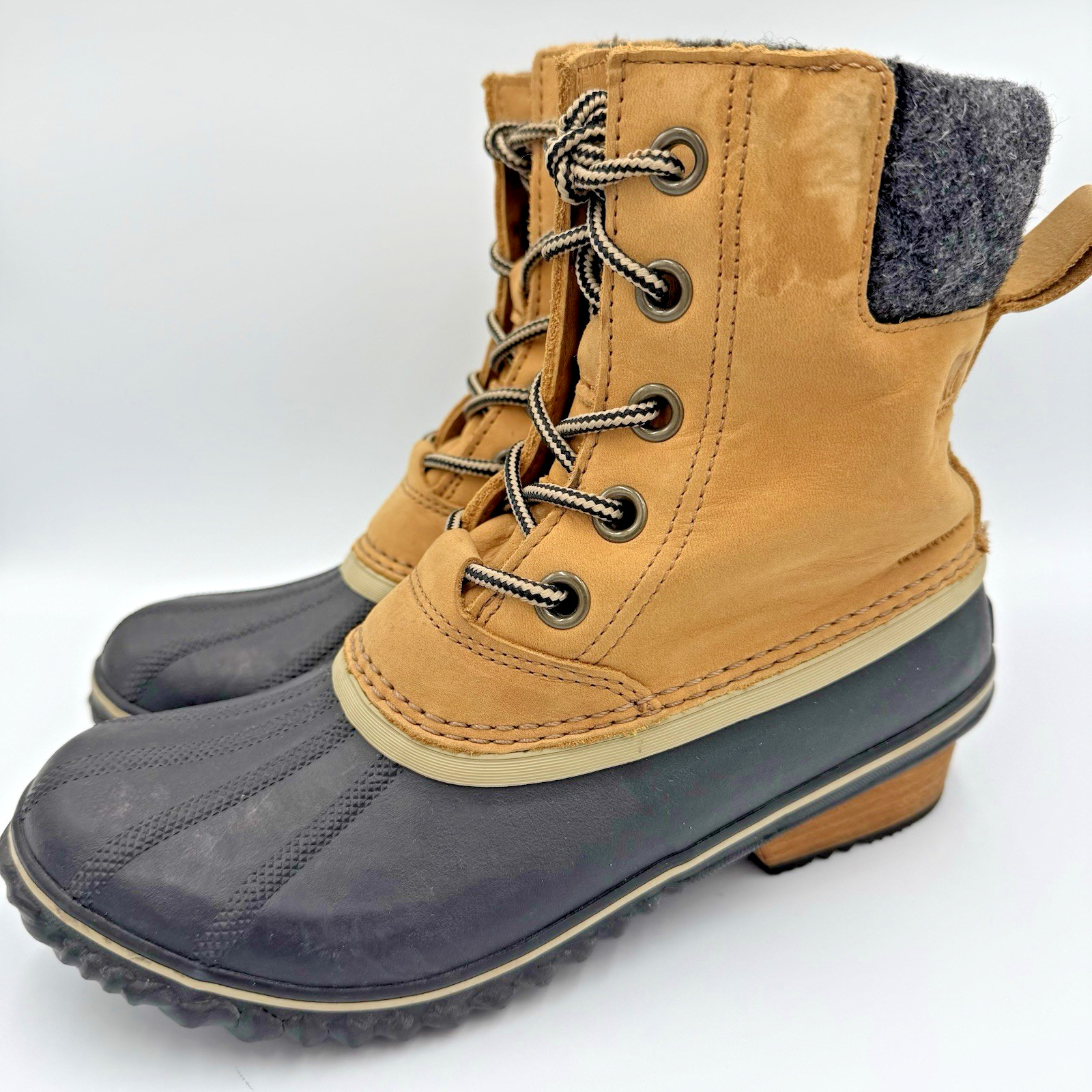 SOREL Slimpack II Lace Duck Ankle Winter Spring Boots Waterproof Women’s SZ 8.5