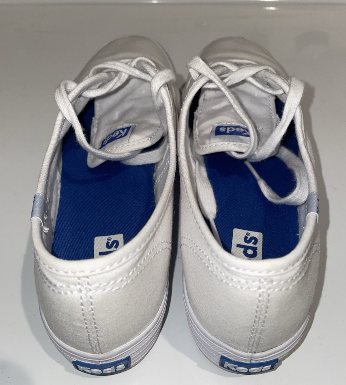Keds Champion Size 7.5 White Athletic Tennis Shoes Sneakers Womens EUC Classic