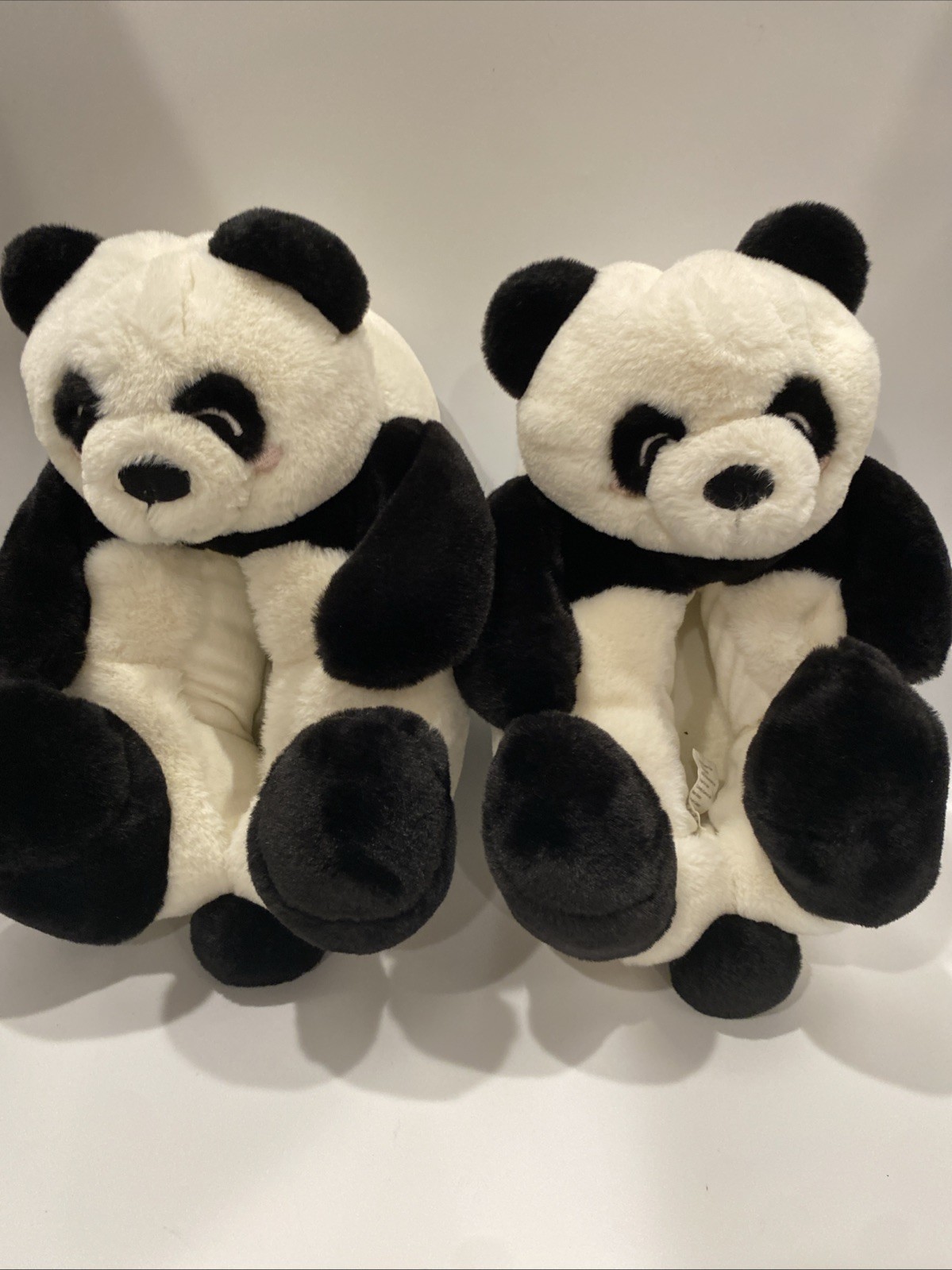 Panda Bear Plush Slippers Woman’s Size L