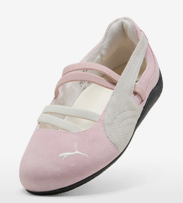 Puma Women Speedcat Ballet Suede Whisp of Pink Puma White Sneakers 401287-01