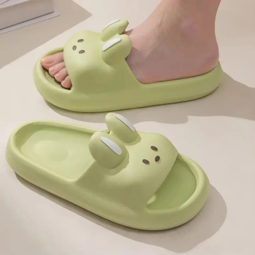 Summer Women Rabbit Home Slipper Female Cute Cloud Sandal Flip Flops Beach Slide