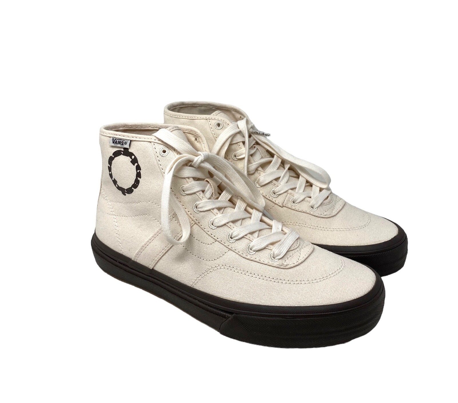 VANS x Quasi Crockett High Decon Shoe Women Size Canvas Beige Casual VN0007QVTBD