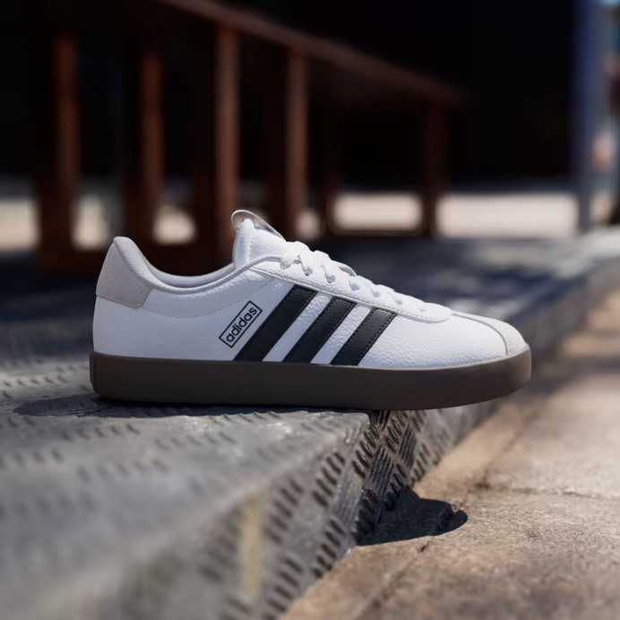Adidas VL 3.0 Court Shoes White Black Classic Sneaker Casual Womens Size ID8797