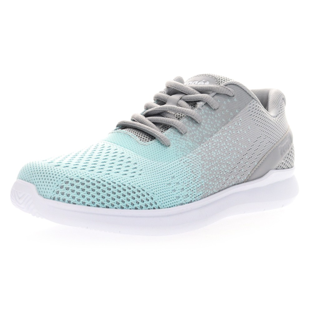 Propet Travelbound Duo Lace Up Womens Blue, Grey Sneakers Casual Shoes WAA262MG