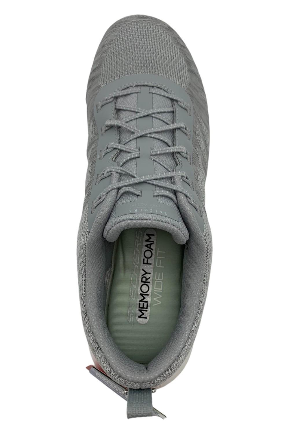 Skechers Vapor Foam Lite Washable Knit Bungee Sneakers Spark Gray