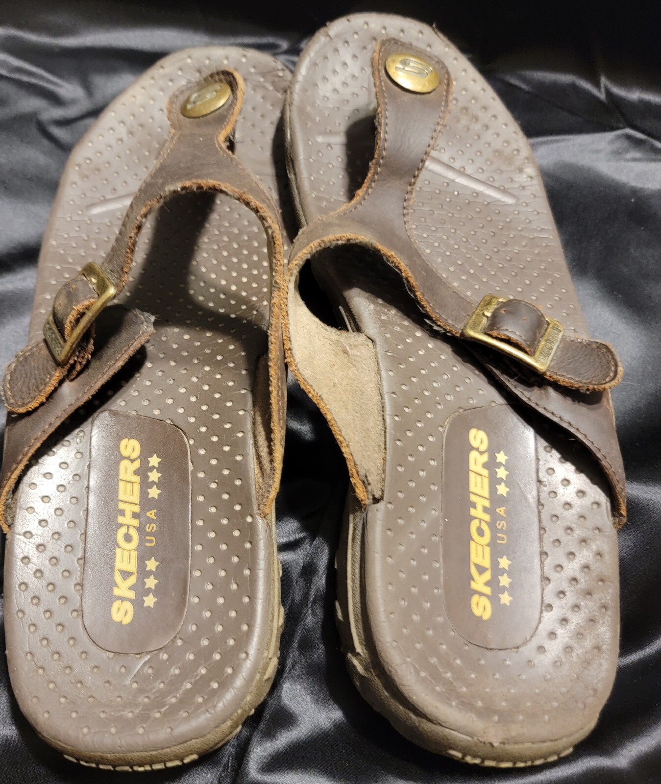 Skechers USA Flip Flop Sandal Womens Size 9-10 *Measurements In Pics*