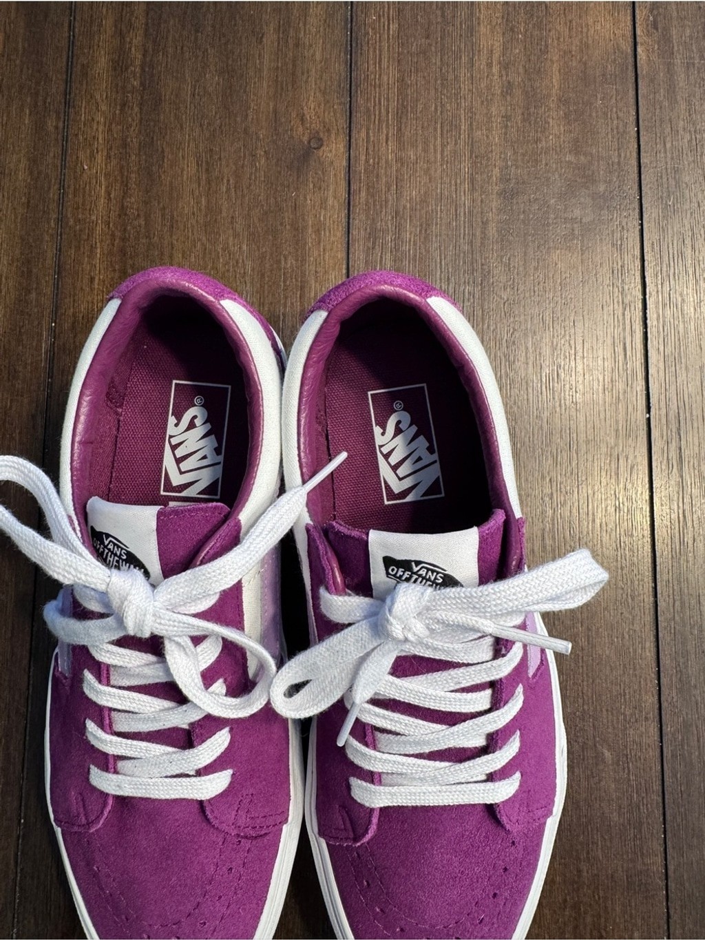 Vans Sk8-Low Dark Purple White Suede Sneakers Men 7 Women’s 8.5 Y2K Streetwear