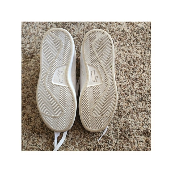 Puma Smash 3.0 Leather White Sneakers Women’s 5.5 / 4Y EUC