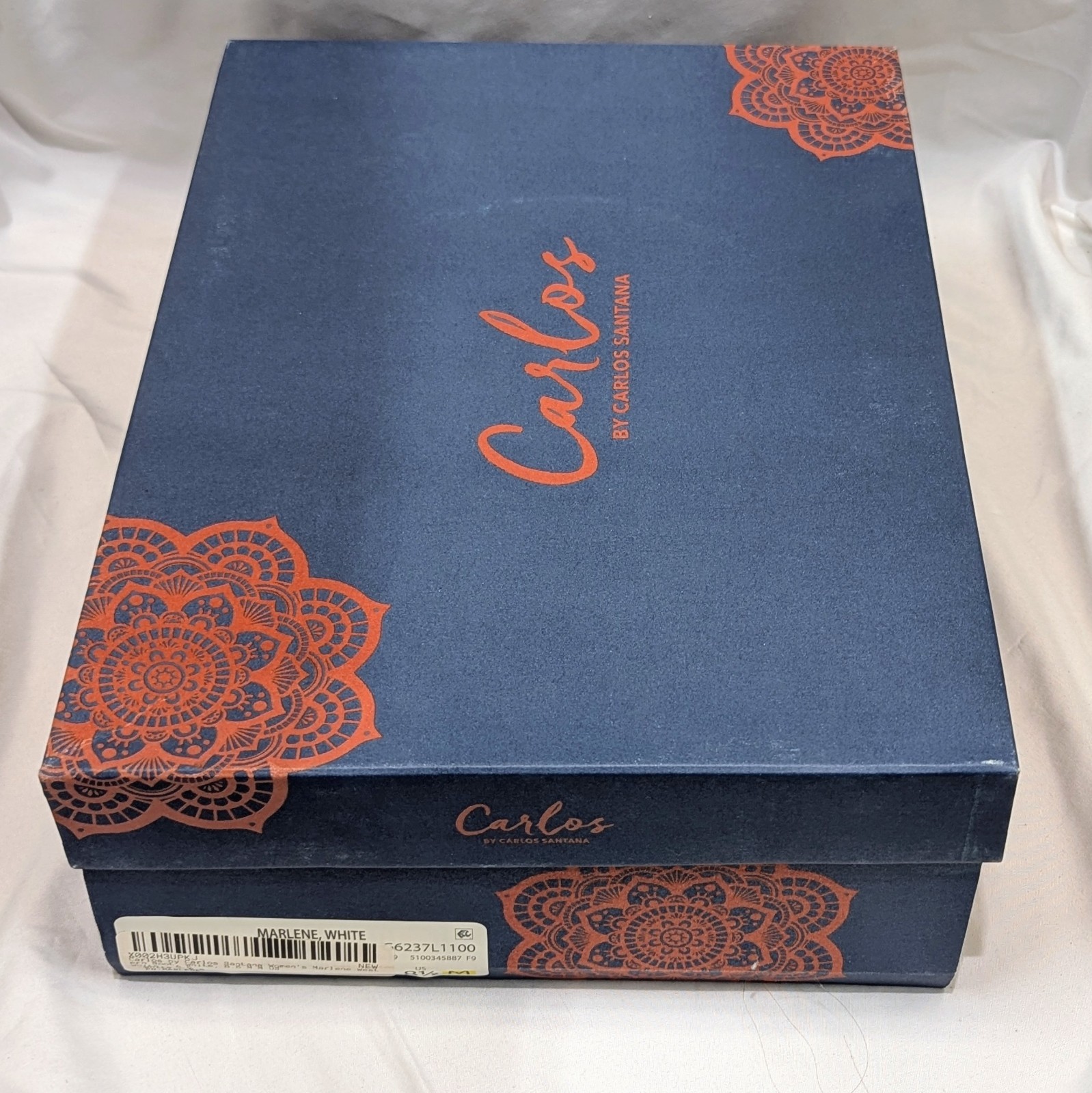 Carlos by Carlos Santana Marlene Leather Western Boots White Size 8.5 M NIB