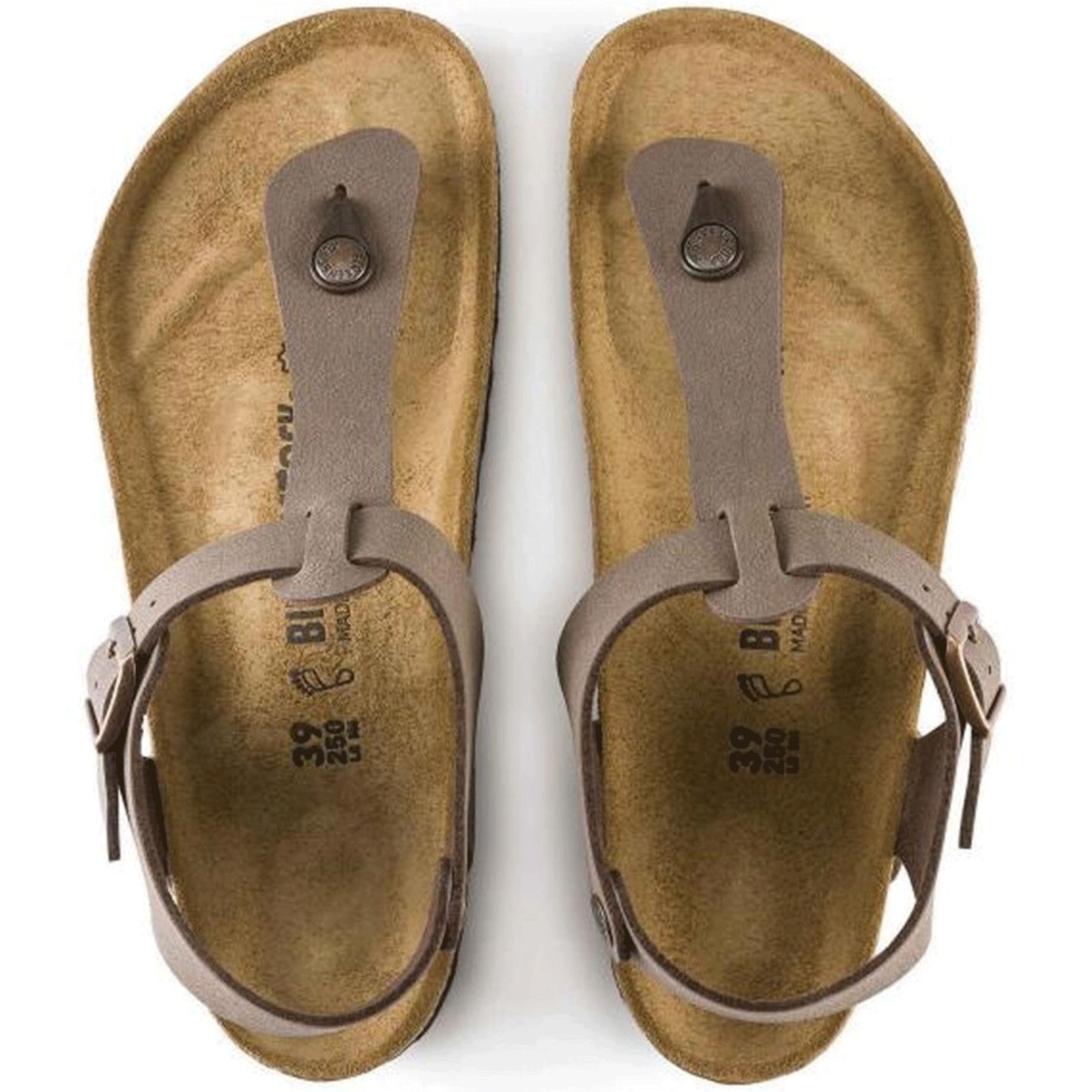 BIRKENSTOCK KAIRO MOCCA MOCHA BROWN REGULAR/WIDE WIDTH FLIP-FLOPS UNISEX SANDALS