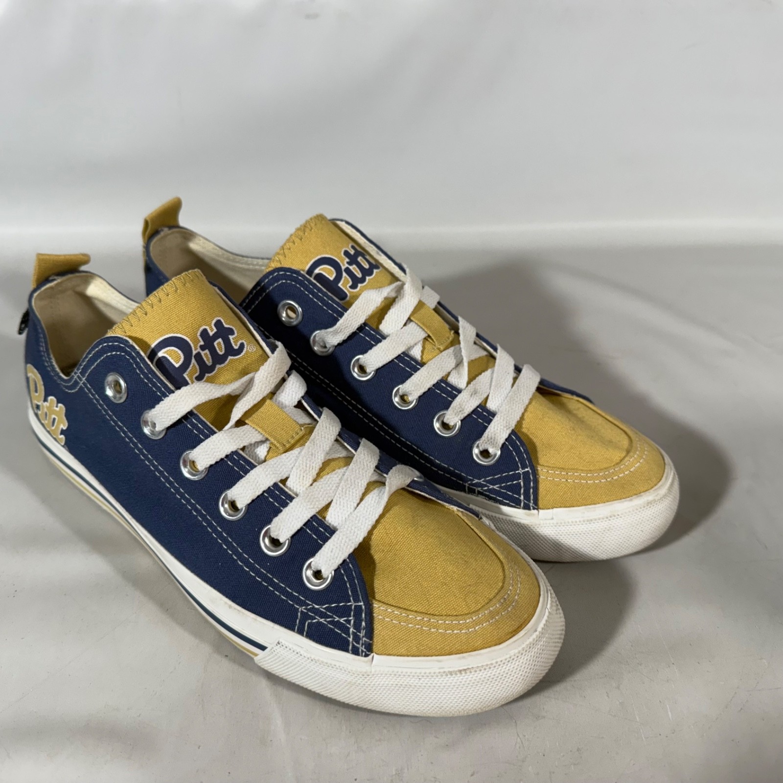 Skicks Pitt University College Sneakers Lace Shoes Unisex Adult Women Size 8 N