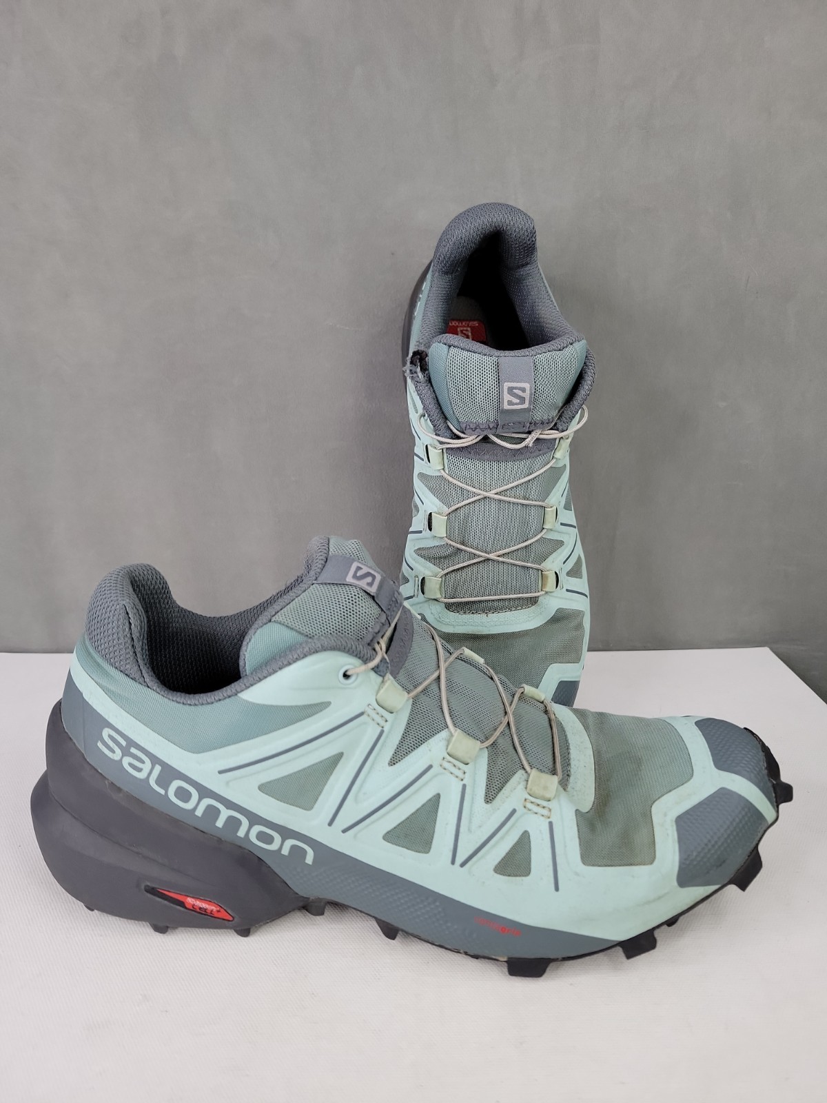 Salomon Speedcross 5 Trail Running Shoes Womens Green US 9 UK 7.5 EU 41 1/3