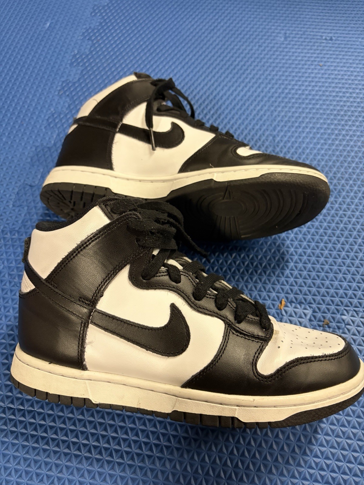 Nike Dunk High Shoes Women’s Size 8 Black White Panda Retro Leather DD1869-103