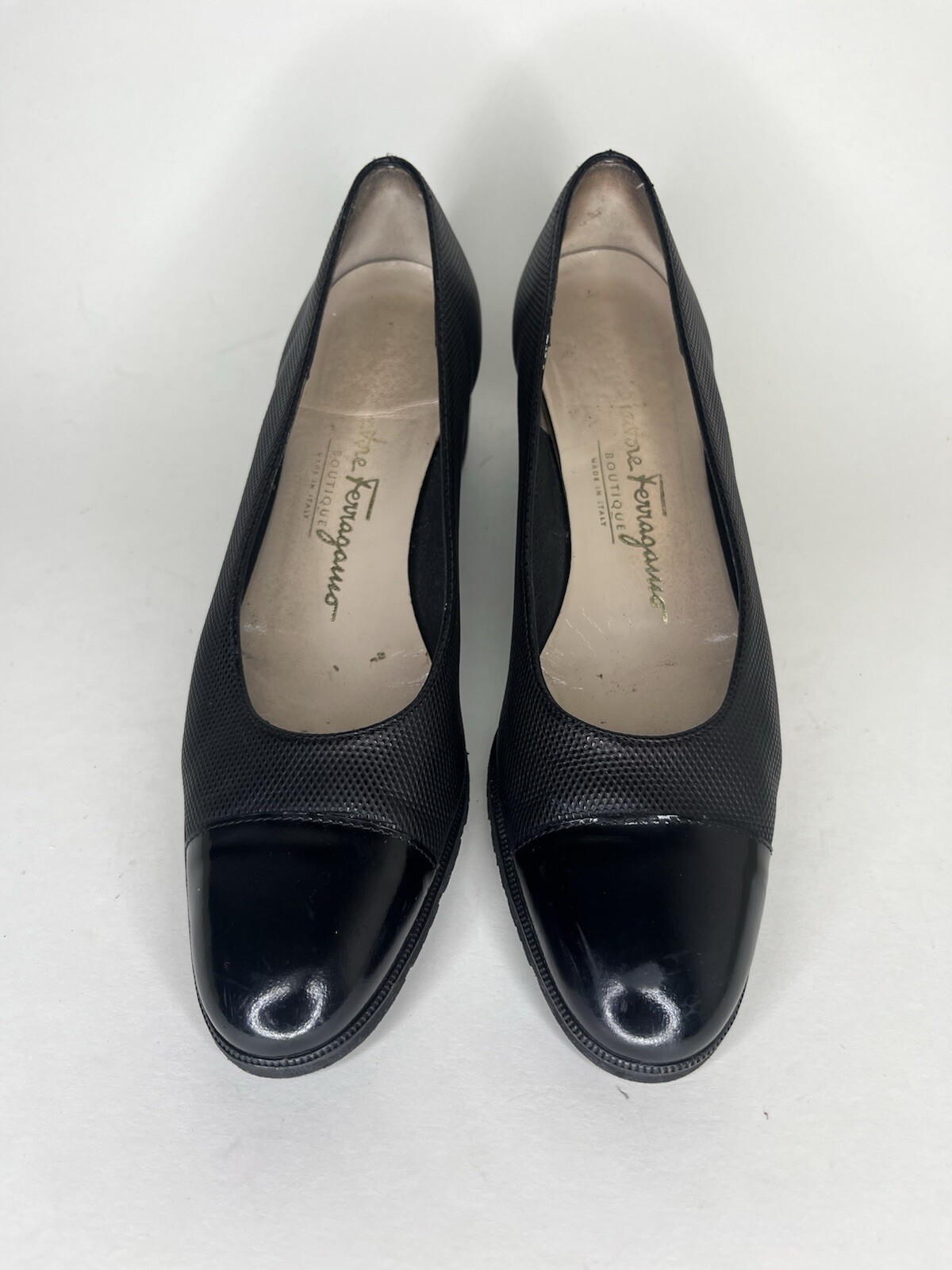 salvatore ferragamo boutique women shoes Pumps Heels Women Size 7.5 4A Black