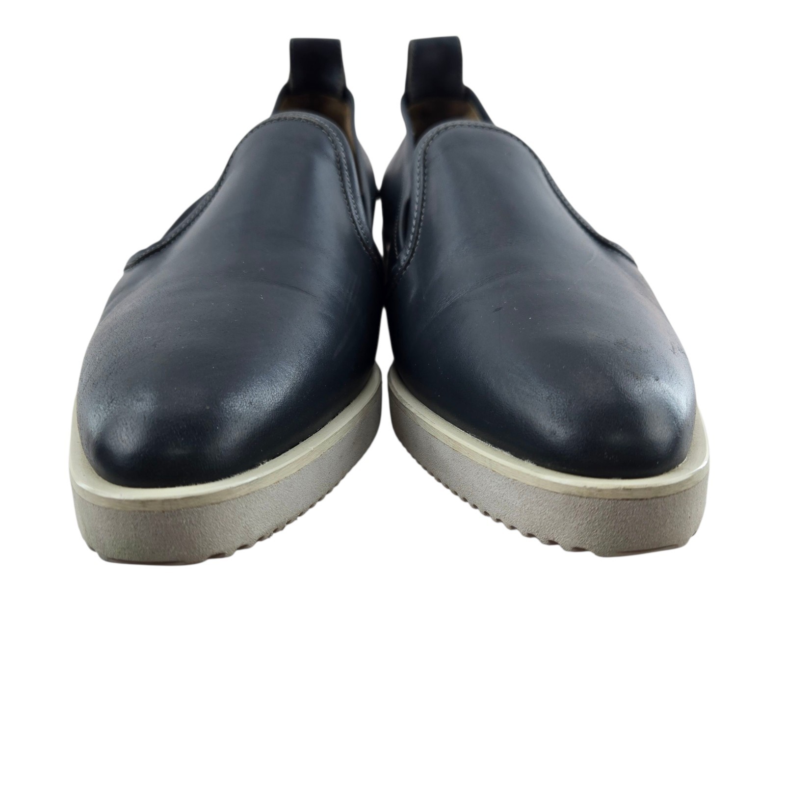 Everlane Shoes Womens 11 The Street Shoe Blue Leather Loafer Sneakers Semi-Point
