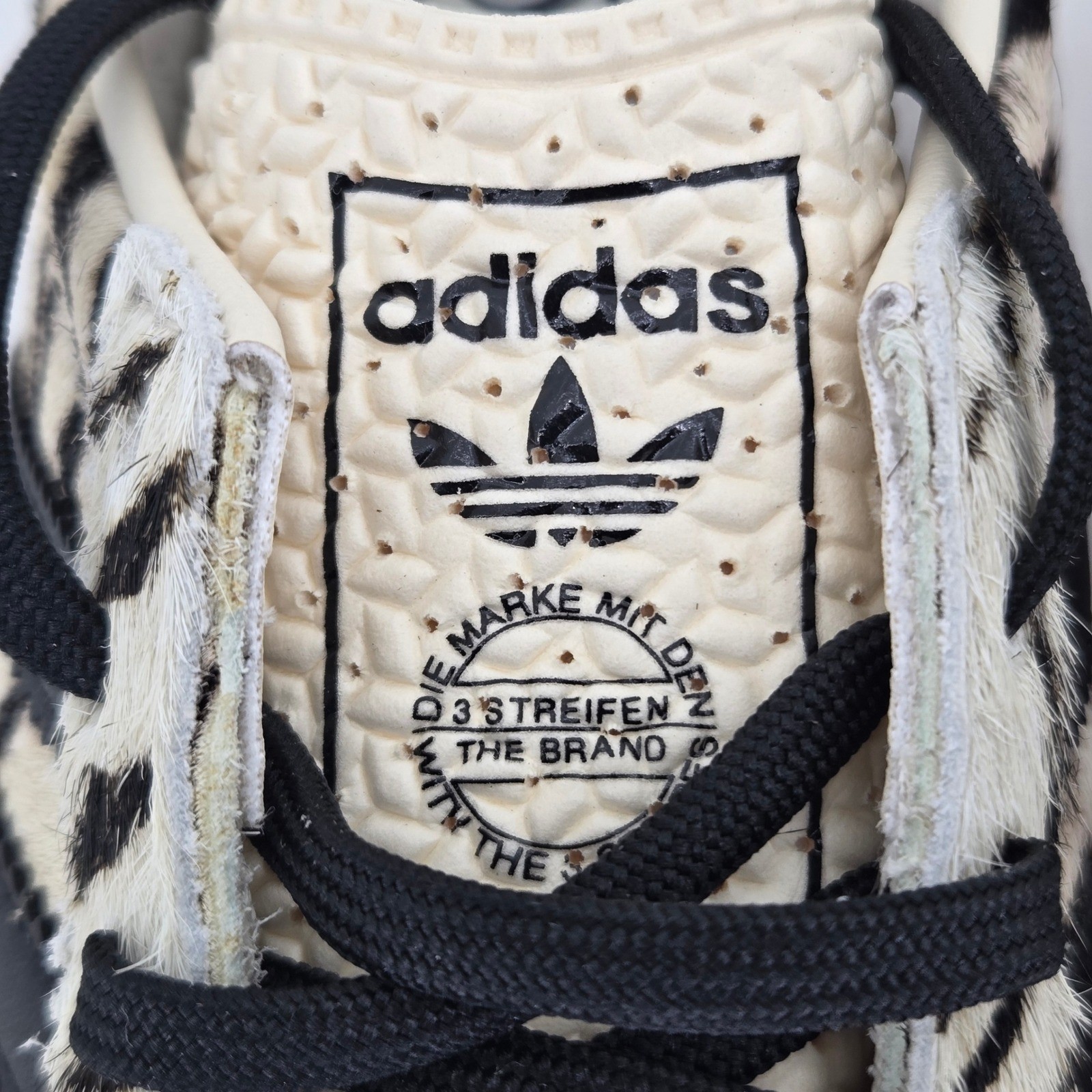 adidas SL 72 OG W Zebra Animal Print Pony Hair Sneakers KH8811 Womens 6.5