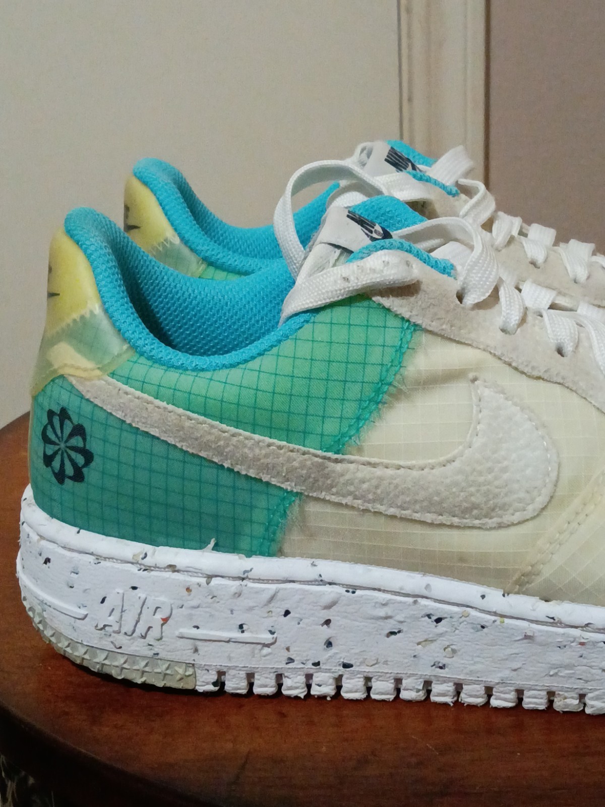Nike Women’s Air Force 1 Crater M2Z2 White Dynamic Turquoise DO7692 101 Size 8