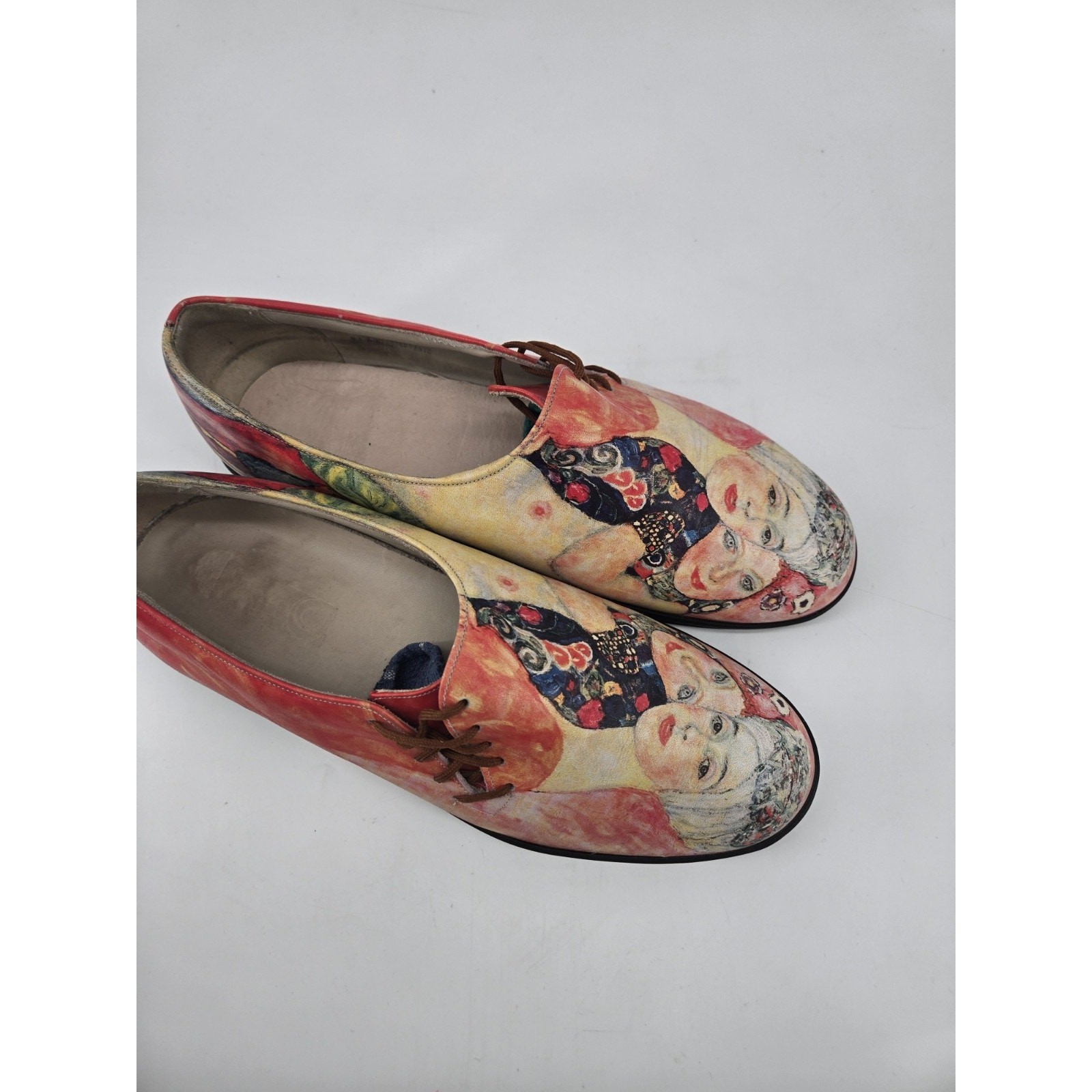 Icon Shoes Artist Gustav Klimt Women Friends Side Tie Flat Shoes Women 10 Mens 8