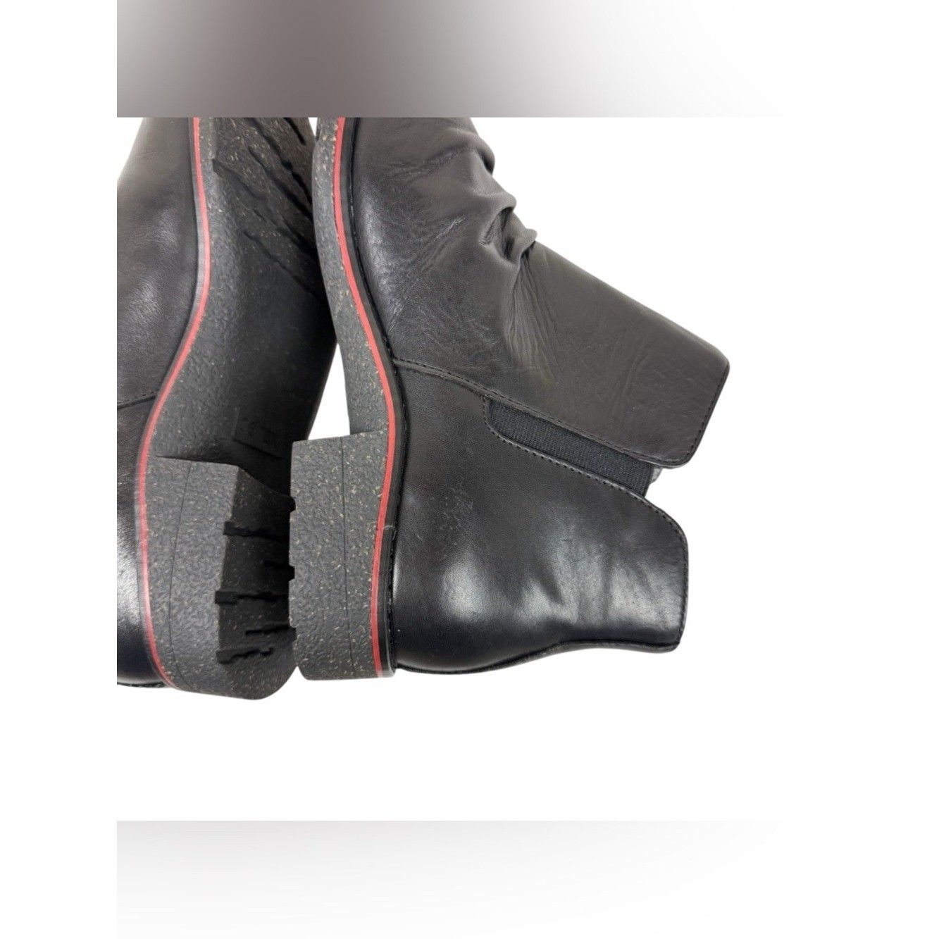Aetrex Mila Low Ankle Boot Black Leather Waterproof Womens Size EU 40/ US 9-9.5