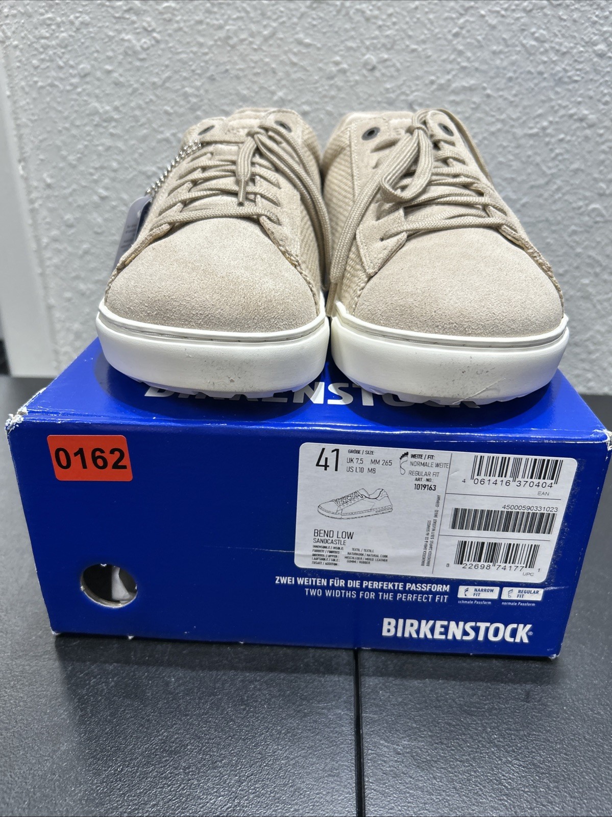 BIRKENSTOCK Bend Sandcastle Suede Lace-Up Unisex Sneaker Athletic 41 US W-10 M-8