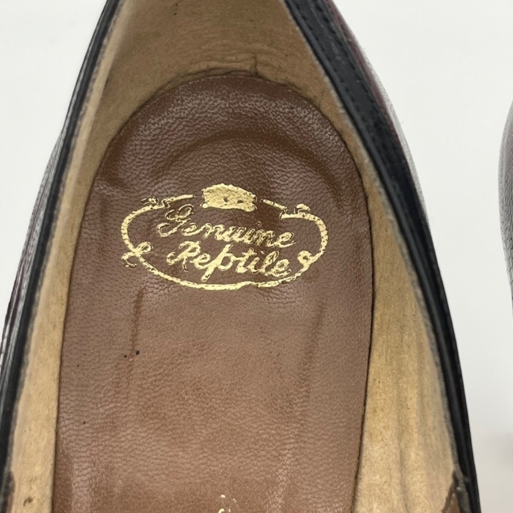 Hemphill Wells De Vino Vintage Genuine Reptile Multi-colored Pumps; Size 9.5 AAA