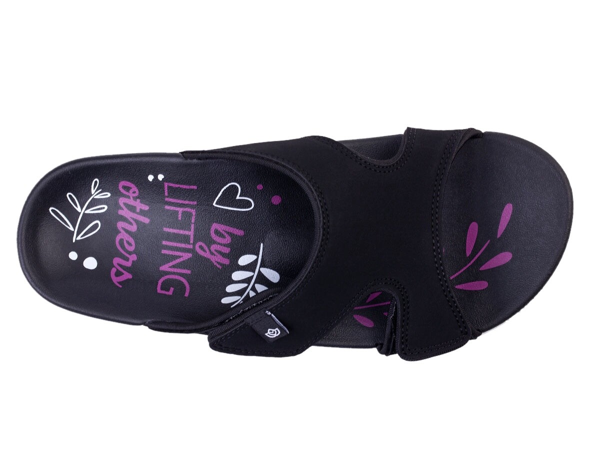 Women’s Spenco Black Kholo Slide Sandals Sz 8