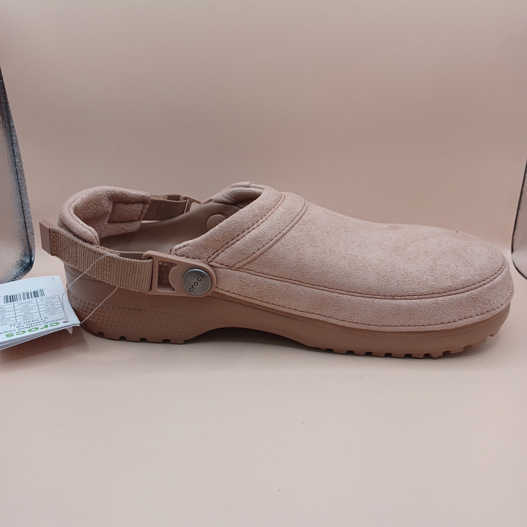 NEW Croc Classic Crafted Vegan Suede Clog-Milk Chocolate Size M:7 W:9 US