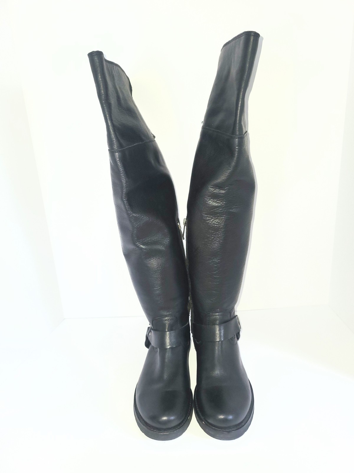 Frye Veronica Rare 2 Way Over The Knee Harness Moto Biker Riding Boots 7.5 B