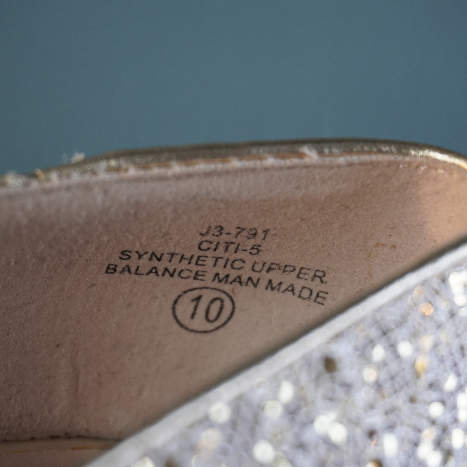 De Blossom Collection Gold Glitter Platform Pumps Heels Size 10 Wedding Prom