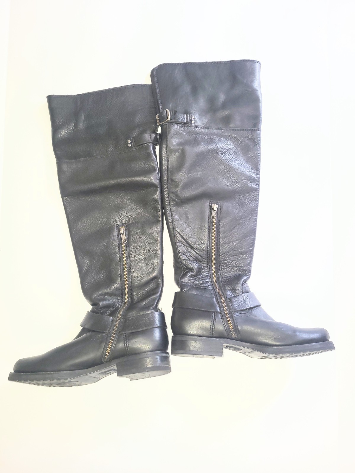 Frye Veronica Rare 2 Way Over The Knee Harness Moto Biker Riding Boots 7.5 B