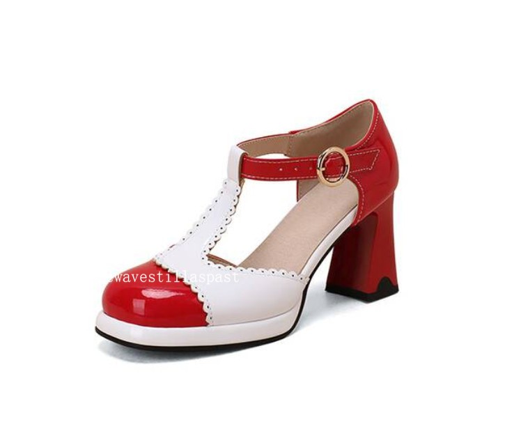 Chic Womens Color Splice Sandals Faux Leather T-strap Casual Dress Party Shoes