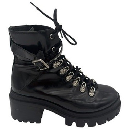 Jeffrey Campbell Chunky Platform Combat Boots Black Lug Sole Womens 7