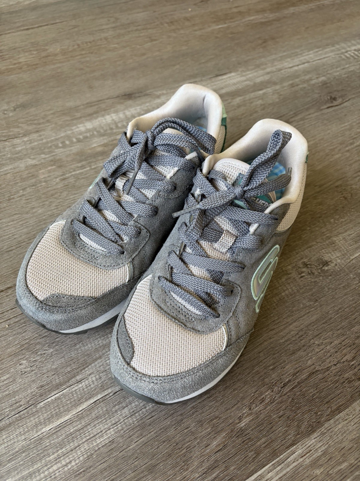 SKECHERS Air-Cooled Memory Foam Women’s Low Top Lace-Up Sneakers