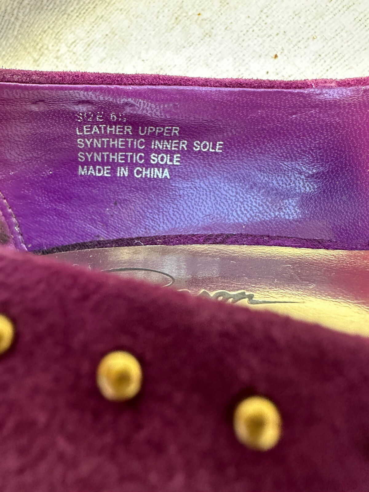 Jessica Simpson Womens Purple Suede Platform Peep Toe Pumps Sz 6.5 Pre-owned
