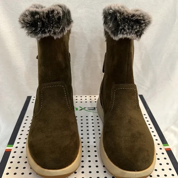 Flexus by Spring Step Waterproof Winter Boots – Olive (EU 37/6-6.5) a545852 –