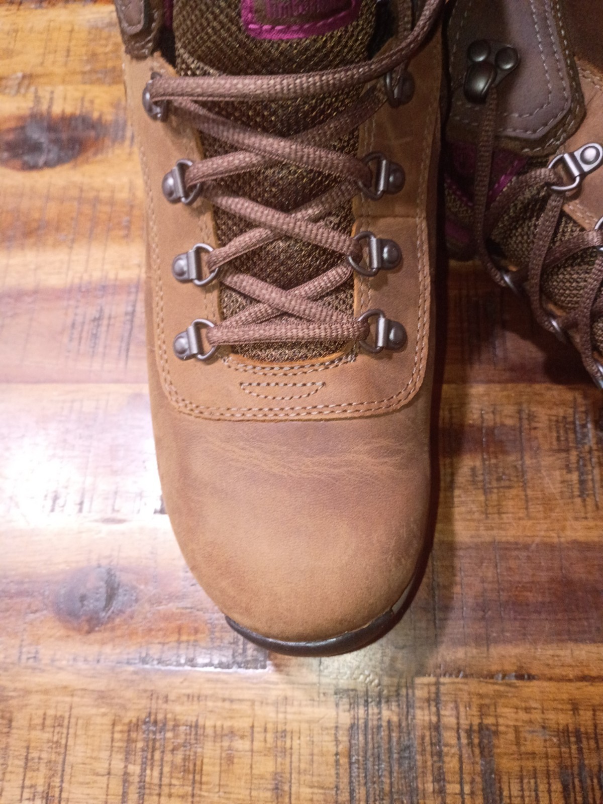 Womens Timberland Mt Maddsen Waterproof Mid Hiker Full Grain Leather Sz 9.5